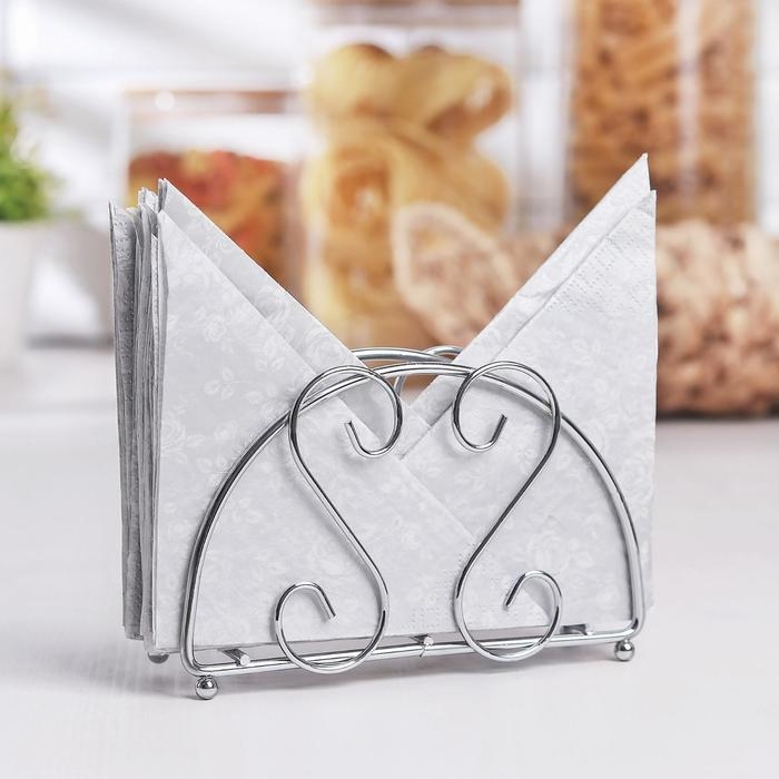 Салфетница Доляна «Завитки»,13,5×3,5×9 см Салфетница Доляна «Завитки»,13,5×3,5×9 см