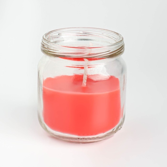 Свеча ароматическая в банке  Свеча ароматическая в банке "Сладкая малина"