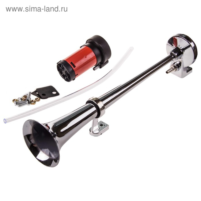 Сигнал звуковой Skyway 008, воздушный, 450 мм, 12 В, 120 Дцб, хром, S07601008 Сигнал звуковой Skyway 008, воздушный, 450 мм, 12 В, 120 Дцб, хром, S07601008