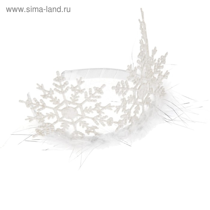 Корона «Снежинка», с пухом Корона «Снежинка», с пухом