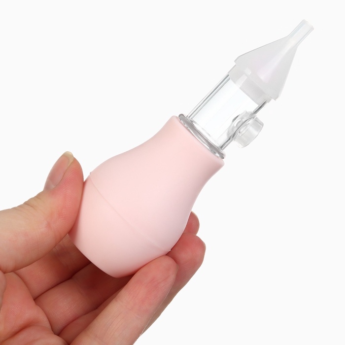 Аспиратор назальный Basic M&B, с колпачком, цвет розовый Аспиратор назальный Basic M&B, с колпачком, цвет розовый