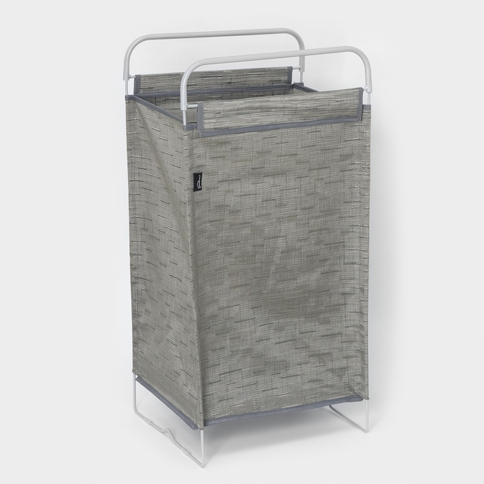 Корзина для белья, 40,5×31×75 см, цвет серый Корзина для белья, 40,5×31×75 см, цвет серый