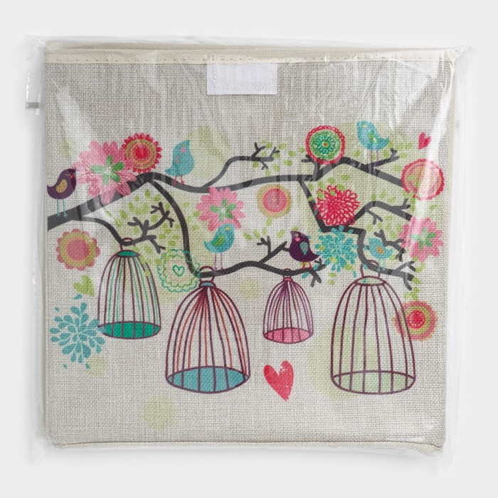 Короб стеллажный для хранения с крышкой «Весна», 29×29×28,5 см Короб стеллажный для хранения с крышкой «Весна», 29×29×28,5 см