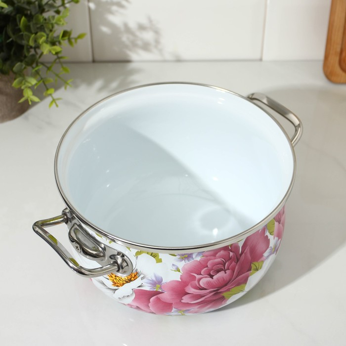 Кастрюля эмалированная «Пион», 3.1 л, индукция Кастрюля эмалированная «Пион», 3.1 л, индукция