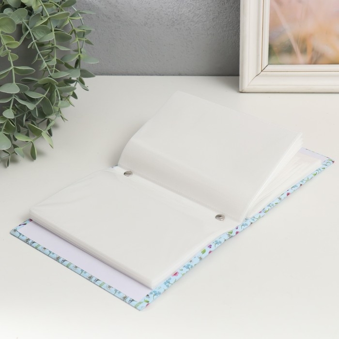 Фотоальбом на 96 фото 10х15 см "Цветочная полянка" 16,5х12х5,5 см