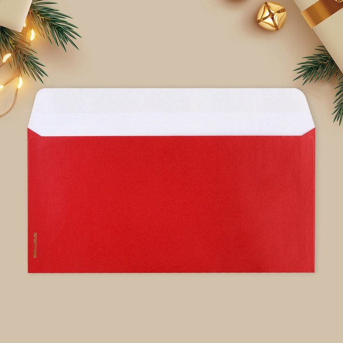 Набор подарочных конвертов &laquo;С Новым годом&raquo;, 10 штук, тиснение, 22 х 11 см, Новый год