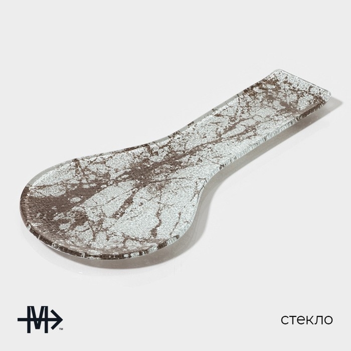 Подставка под ложку Magistro «Мрамор», 24×11×1 см, цвет белый Подставка под ложку Magistro «Мрамор», 24×11×1 см, цвет белый