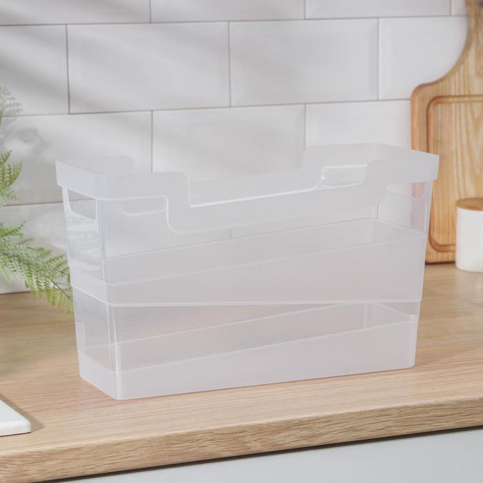 Контейнер для хранения Tule, 7 л, 33,8×13×20,1 см, цвет прозрачный Контейнер для хранения Tule, 7 л, 33,8×13×20,1 см, цвет прозрачный