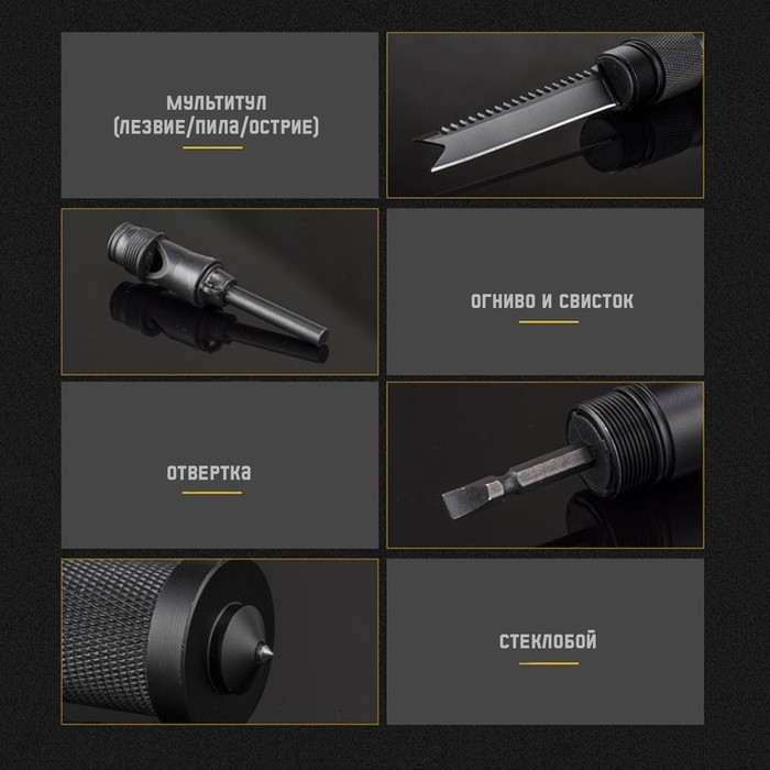 Лопата многофункциональная 7в1 в чехле, 67 см, черная Лопата многофункциональная 7в1 в чехле, 67 см, черная