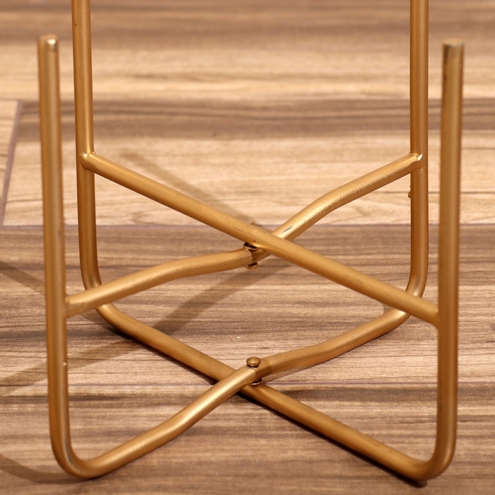 Кашпо на подставке  Кашпо на подставке "Хани" металл (набор 2 шт), диаметр 30 и 25 см