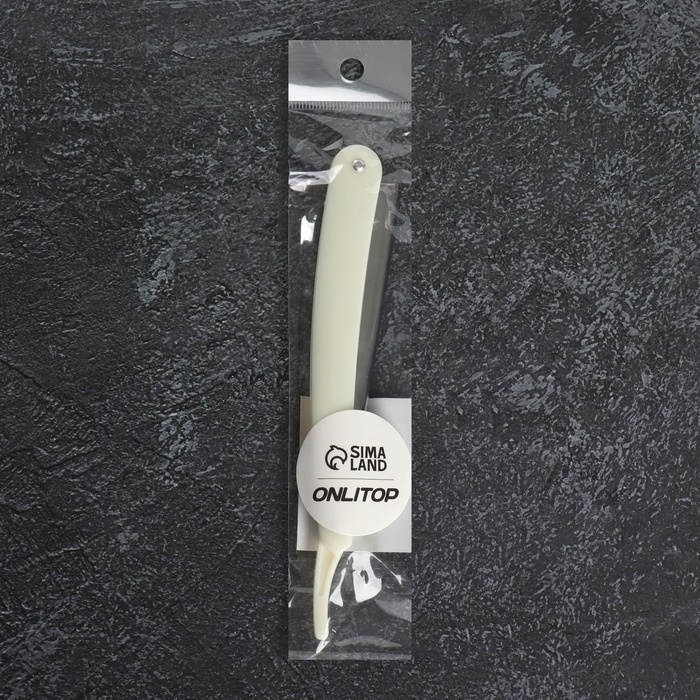 Опасная бритва, шаветт, без лезвия, 24 × 2,5 × 1,3 см, пластиковая, цвет белый/серебристый Опасная бритва, шаветт, без лезвия, 24 × 2,5 × 1,3 см, пластиковая, цвет белый/серебристый