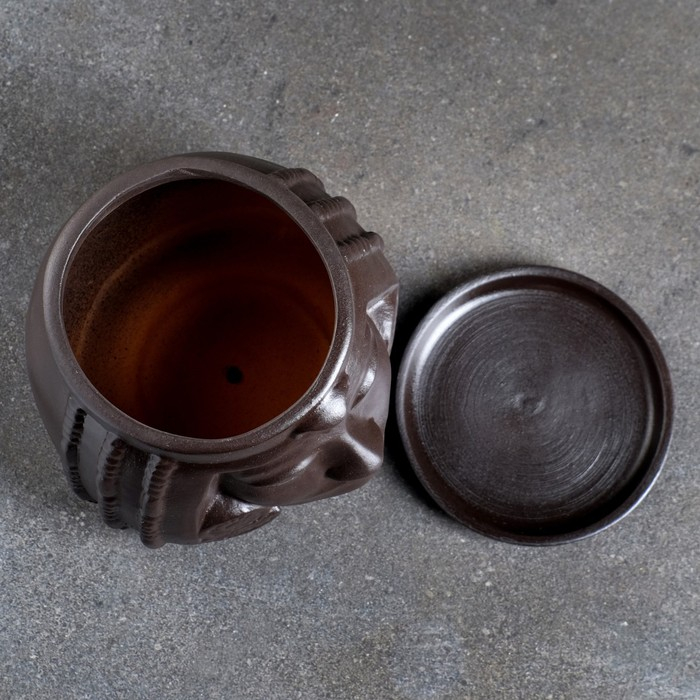 Горшок - органайзер Горшок - органайзер "Клеопатра" черный, 1,6 л/ 16х17х15см