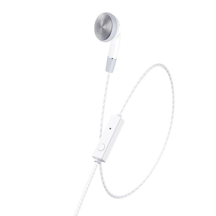 Наушник Hoco M61, проводные, вкладыш, микрофон, Jack 3.5 мм, 1.2 м, белый Наушник Hoco M61, проводные, вкладыш, микрофон, Jack 3.5 мм, 1.2 м, белый