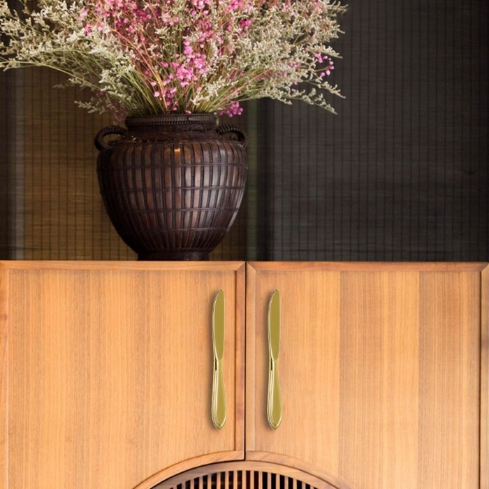 Ручка-скоба Ручка-скоба "Нож" CAPPIO RSC002, м/о 76 мм, цвет золото