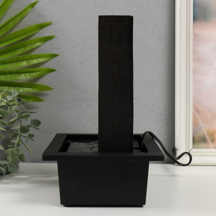 Фонтан настольный от сети, подсветка Фонтан настольный от сети, подсветка "Портрет сидящего Ганеша" 21х17х27 см