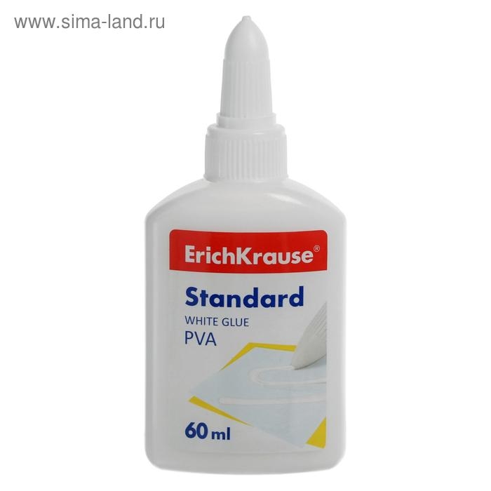 Клей ПВА ErichKrause Standard, 60 мл
