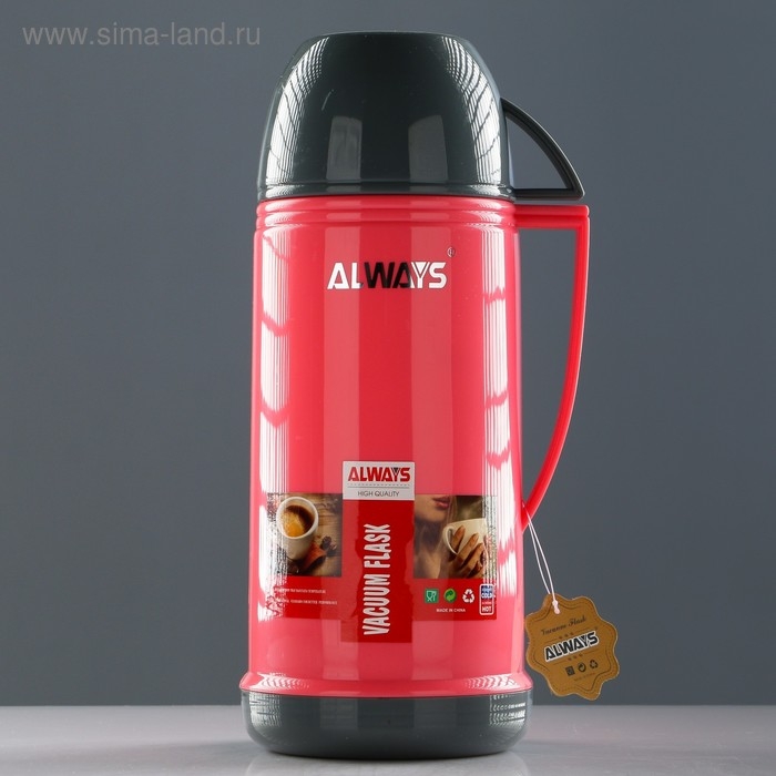 Термос 1 л, со стеклянной колбой, сохраняет тепло 10 ч, микс Термос 1 л, со стеклянной колбой, сохраняет тепло 10 ч, микс