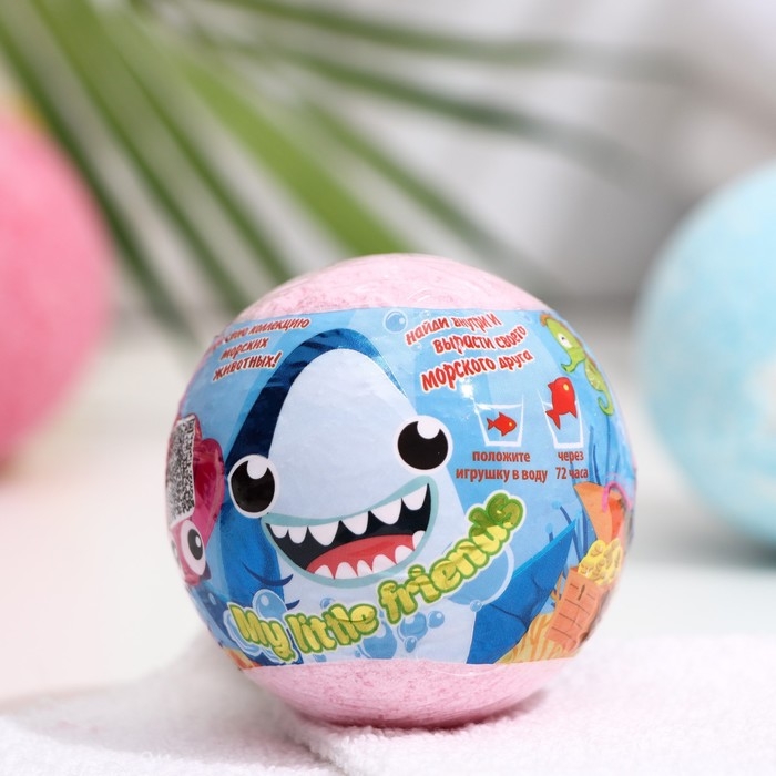 Бомбочка для ванн My little friends, с растущей игрушкой, 130 г Бомбочка для ванн My little friends, с растущей игрушкой, 130 г