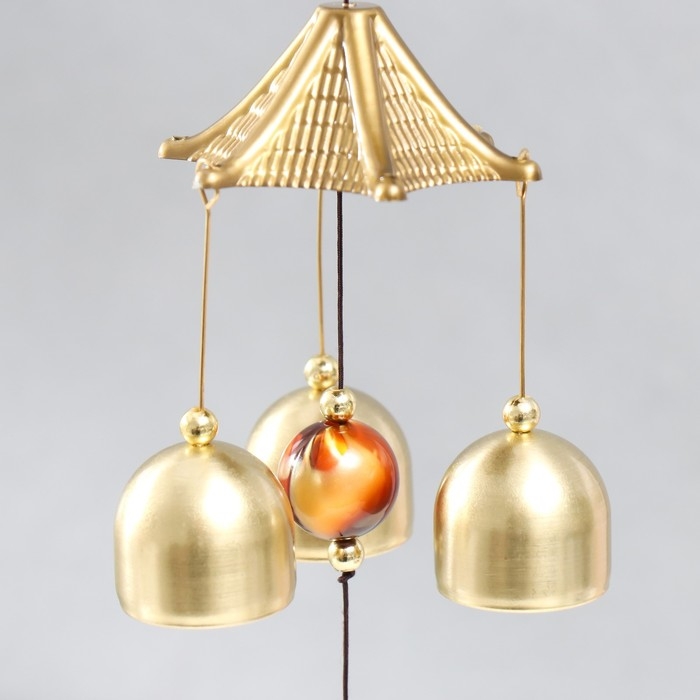 Музыка ветра металл Музыка ветра металл "Дракон" 6 колокольчиков под бронзу 45 см