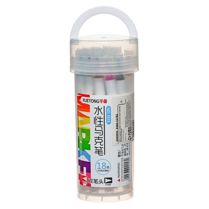 Набор маркеров для скетчинга двусторонние 18 штук/18 цветов Набор маркеров для скетчинга двусторонние 18 штук/18 цветов