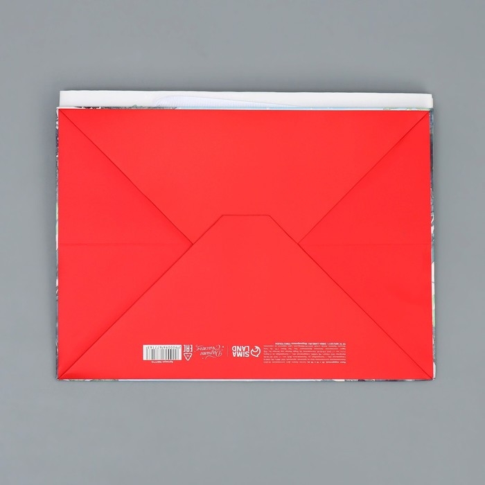 Пакет подарочный новогодний с широким дном «Новогодние чудеса», 25 х 19 х 18 см, Новый год Пакет подарочный новогодний с широким дном «Новогодние чудеса», 25 х 19 х 18 см, Новый год