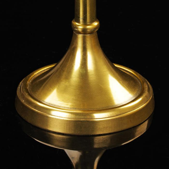 Подсвечник алюминий Подсвечник алюминий "Роман" на 1 свечу 9х9х28 см