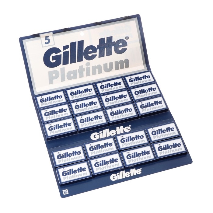 Сменные лезвия Gillette Rubie Platinum для безопасных бритв 5шт Сменные лезвия Gillette Rubie Platinum для безопасных бритв 5шт