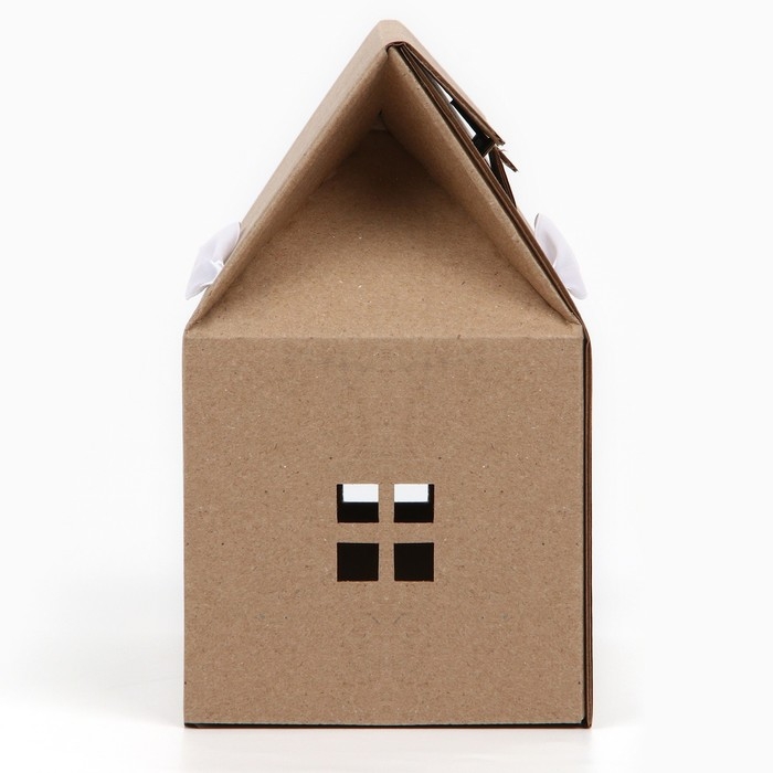 Коробка складная &laquo;Домик, бурый &raquo;, 15 х 18 х 10 см