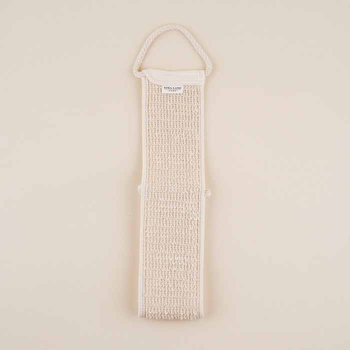 Мочалка - лента массажная SL Home «Ортика», крапива, 60×10 см, цвет бежевый Мочалка - лента массажная SL Home «Ортика», крапива, 60×10 см, цвет бежевый