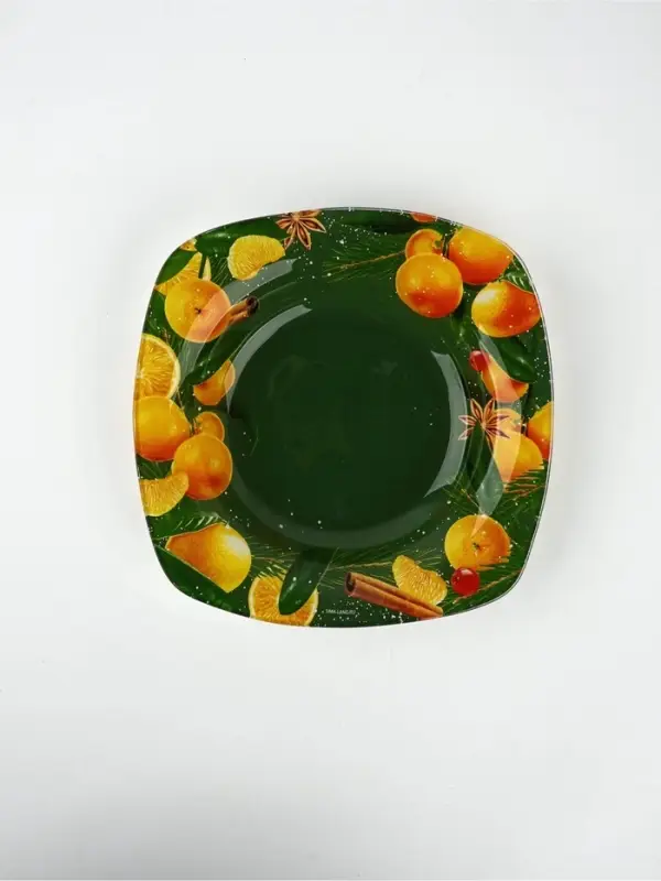 Тарелка суповая новогодняя &laquo;Апельсины&raquo;, 20&times;20 см