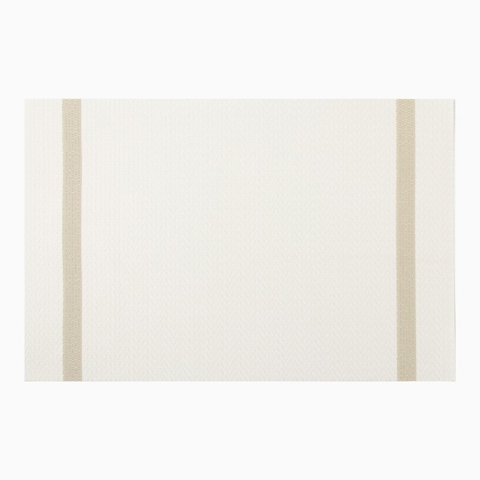 Салфетка на стол Доляна, цв.молочный, 45*30см