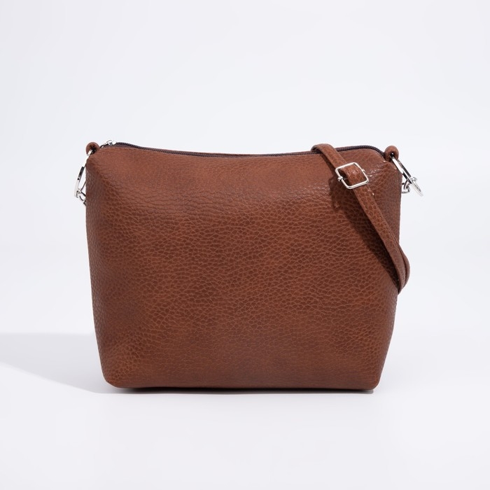 Сумка кросс-боди на молнии, цвет коричневый Сумка кросс-боди на молнии, цвет коричневый