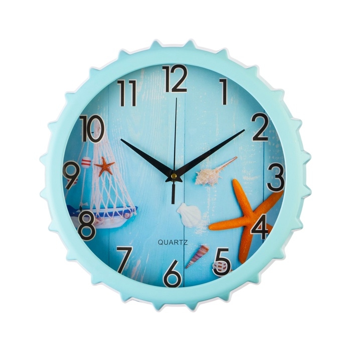 Часы настенные интерьерные Часы настенные интерьерные "Ракушки", d-30 см