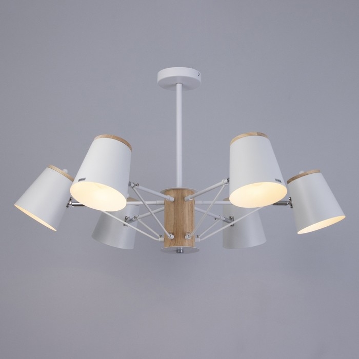 Люстра "Ирвина" 6хЕ27 40Вт белый 75х75х50см