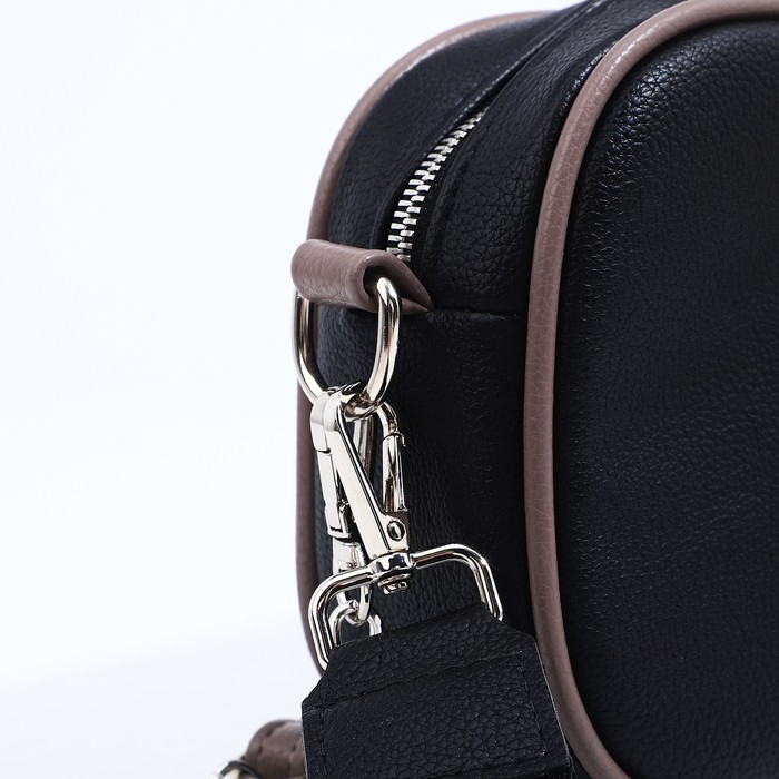 Сумка женская через плечо, TEXTURA, маленький размер, цвет чёрный Сумка женская через плечо, TEXTURA, маленький размер, цвет чёрный