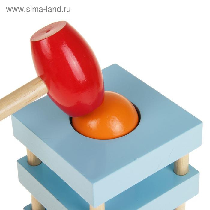 Стучалка «Животные», молоточек , три шарика, виды МИКС Стучалка «Животные», молоточек , три шарика, виды МИКС