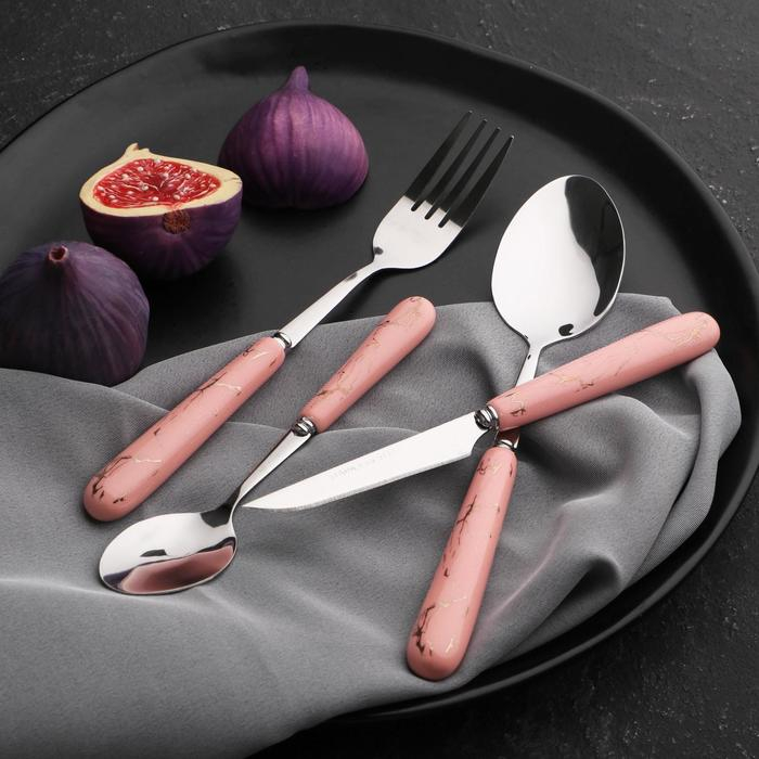 Столовые приборы из нержавеющей стали &laquo;Пусть каждый день будет ярким&raquo;, 4 предмета