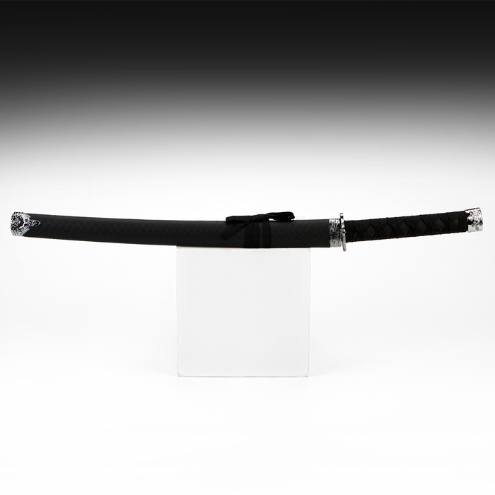 Сувенирное оружие «Катана», без подставки, чёрные ножны под змеиную кожу, матовый 70 см Сувенирное оружие «Катана», без подставки, чёрные ножны под змеиную кожу, матовый 70 см