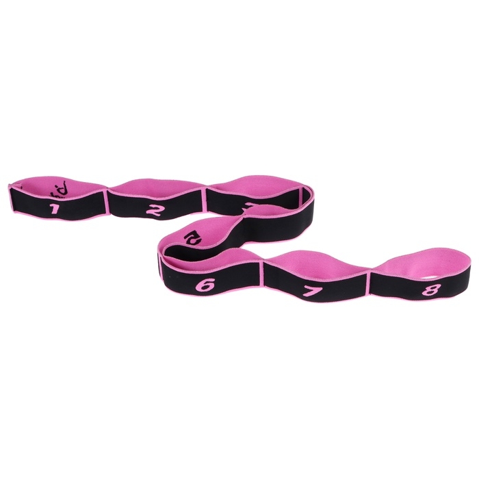 Эспандер-лента эластичная с захватами, 90 х 4 см, MEDIUM, цвет розовый Эспандер-лента эластичная с захватами, 90 х 4 см, MEDIUM, цвет розовый