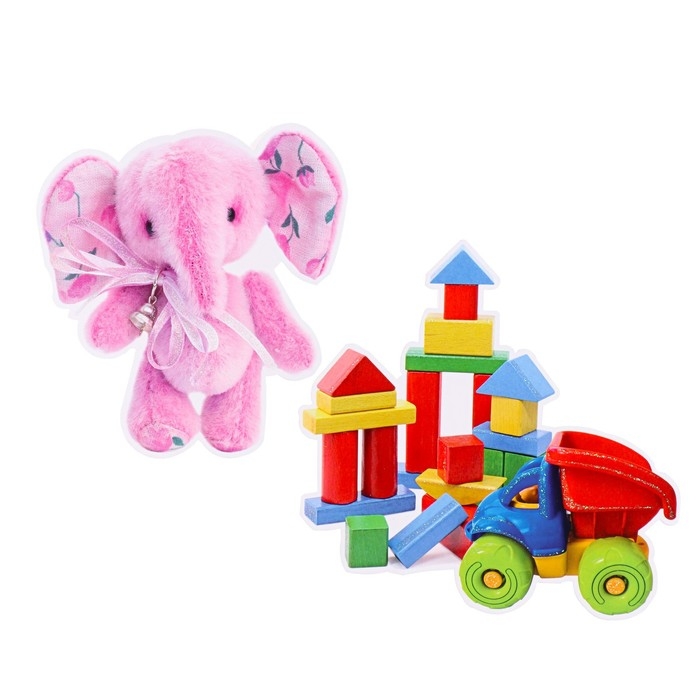 Набор украшений на скотче  Набор украшений на скотче "Игрушки"