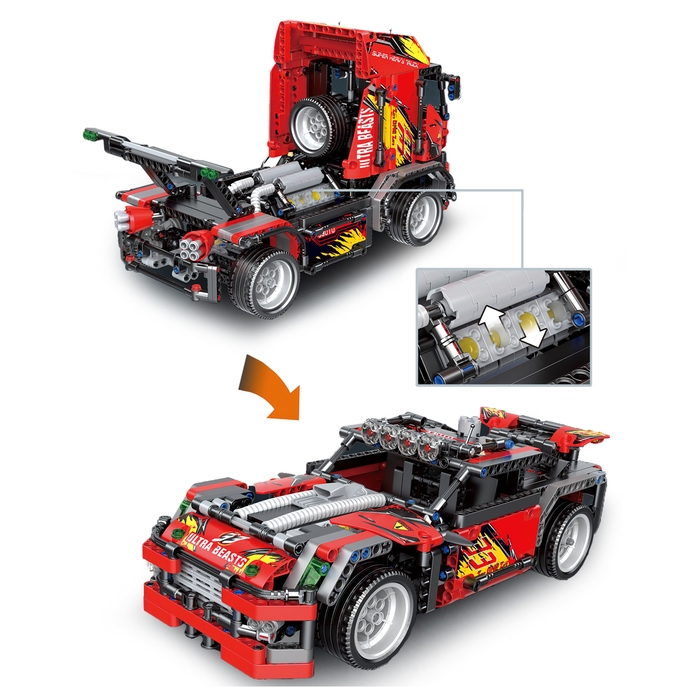 Конструктор техно «Спорткар», 1051 деталь, 2 варианта сборки Конструктор техно «Спорткар», 1051 деталь, 2 варианта сборки