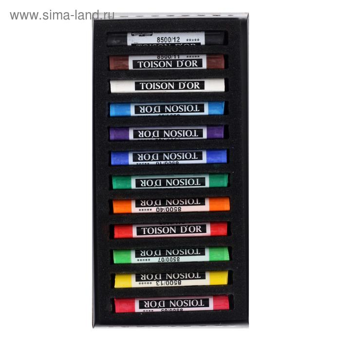 Пастель сухая 12 цветов, Soft Koh-I-Noor 8512 TOISON D`OR, картонная упаковка Пастель сухая 12 цветов, Soft Koh-I-Noor 8512 TOISON D`OR, картонная упаковка