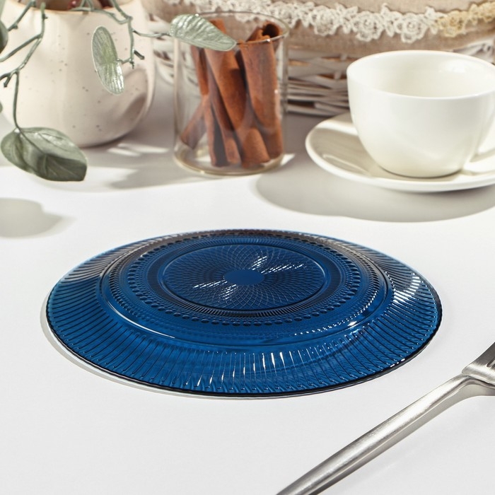 Тарелка десертная «Луиз», d=19 см, цвет лондон топаз Тарелка десертная «Луиз», d=19 см, цвет лондон топаз