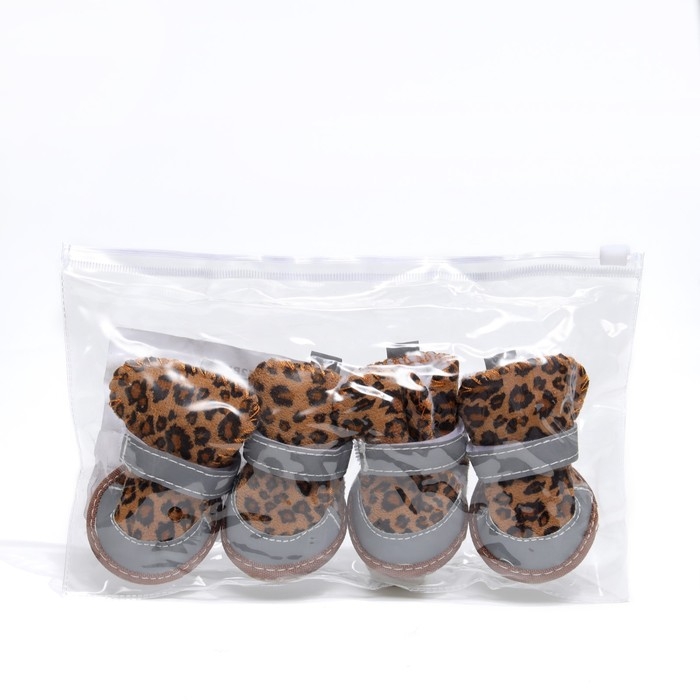 Ботинки  Ботинки "Модник", набор 4 шт, 2 размер (4,4 х 3,4 см), коричневые