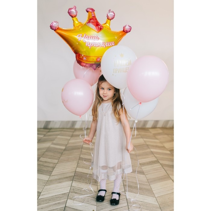 Воздушный шар фольгированный 24 Воздушный шар фольгированный 24" «Корона», без подложки