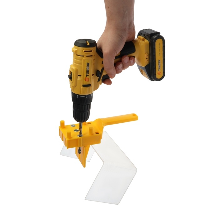 Кондуктор для точного позиционирования при сверлении ТУНДРА, 6-8-10 мм, сверла, ограничители Кондуктор для точного позиционирования при сверлении ТУНДРА, 6-8-10 мм, сверла, ограничители