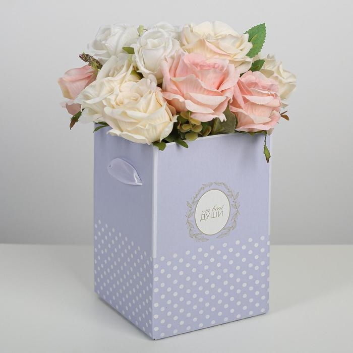 Коробка подарочная складная «От всей души», 10 х 18 см Коробка подарочная складная «От всей души», 10 х 18 см