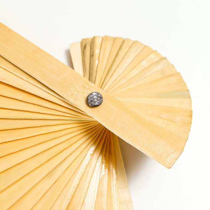 Веер бамбук, текстиль h=50 см  Веер бамбук, текстиль h=50 см "Бамбук" белый