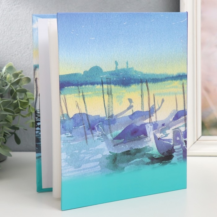 Фотоальбом на 200 фото 10х15 см, пластик. листы "watercolor travel" Венеция