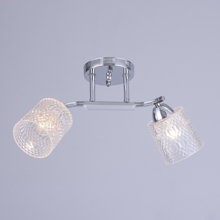 Люстра потолочная Люстра потолочная "Амис" E27 2х40Вт хром 44х17х22см